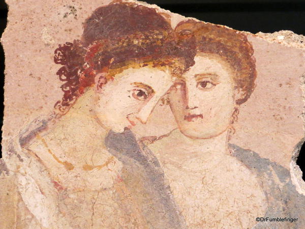 Getty Villa. Roman Fresco 75 AD
