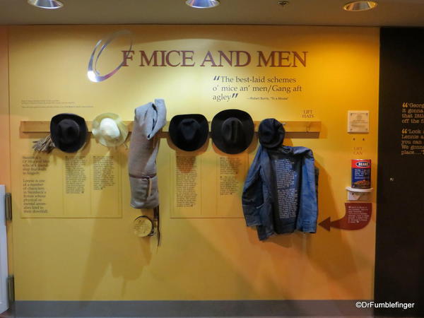 The National Steinbeck Center, Salinas. Of Mice and Men exhibit