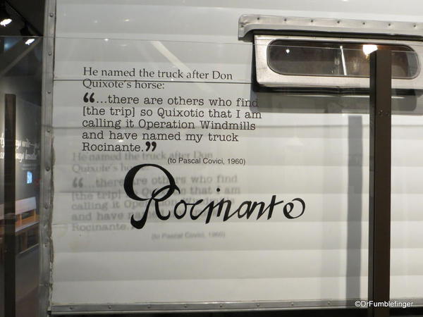 The National Steinbeck Center, Salinas. Rocinante, Steinbeck's actual touring vehicle from his 