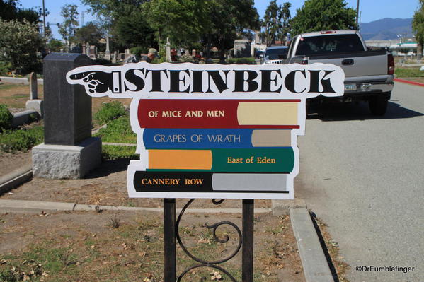 Steinbeck's grave, Salinas' Garden of Memories Cemetery