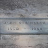 Steinbeck's simple grave marker, Salinas' Garden of Memories Cemetery