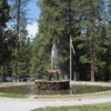 Fountain at the Wawona Hotel, Yosemite National Park