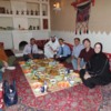 Saudi Arabia Riyadh Meals.  Traditional restaurant: floor seating and eating with your hands.