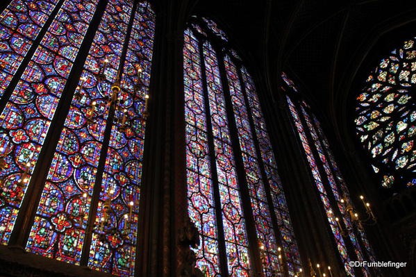 Stained glass windows at Saint-Chapelle, Paris