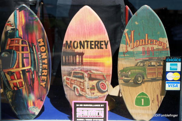 Souvenir surfboards, Cannery Row