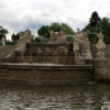 Cesky Krumlov.  Castle Garden, fountain