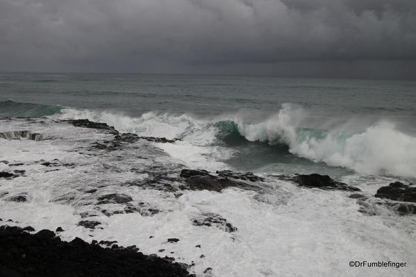 Hurricane Ana approaches Kauai's southern shore @Po'ipu