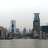 Ever changing landscape on the bank of Huangpu River, Shanghai