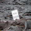 Volcanoes National Park.  "No  Parking", Chain of Craters Road