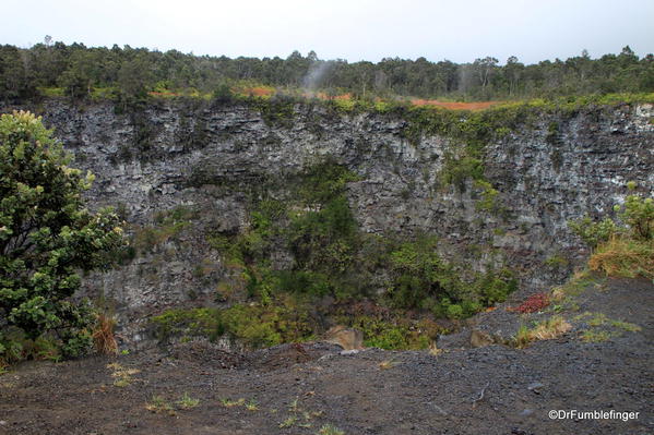 Volcanoes National Park. Volcanoes National Park: One of the largest pit craters adjoining the Chain of Craters Road