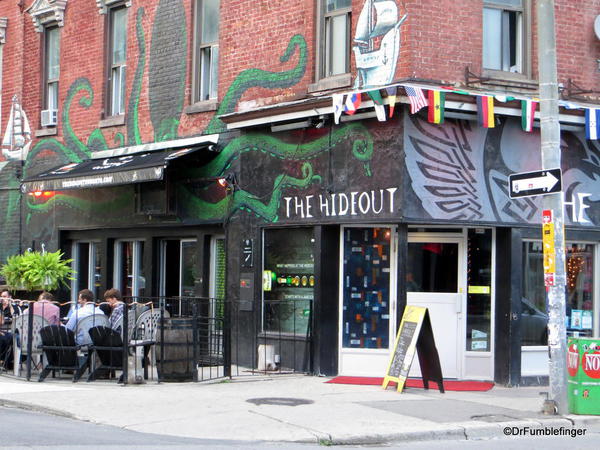 Signs of Toronto. The Hideout