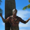 Statue of Duke Paoa Kahanamoku: Kuhio Beach in Waikiki, Honolulu, Hawaii