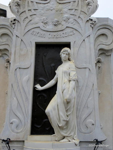 Buenos Aires' Recoleta Cemetery. Grave of Rufina Cambaceres. Buried alive