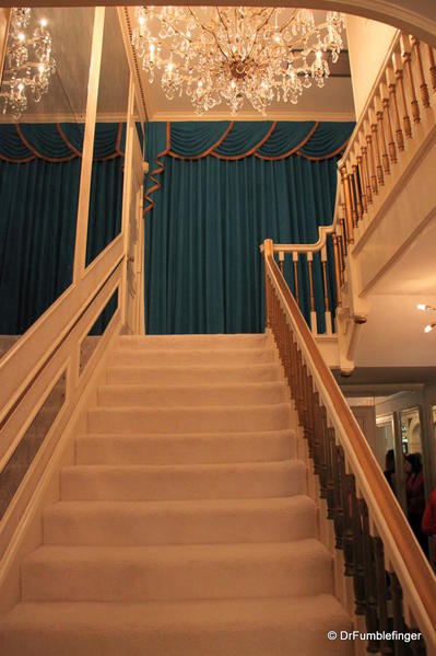 Graceland, Memphis. Stairs leading upstairs