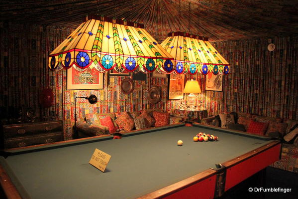 Graceland, Memphis. Billiard room