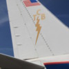 Elvis Presley's Hound Dog II jet's tail logo