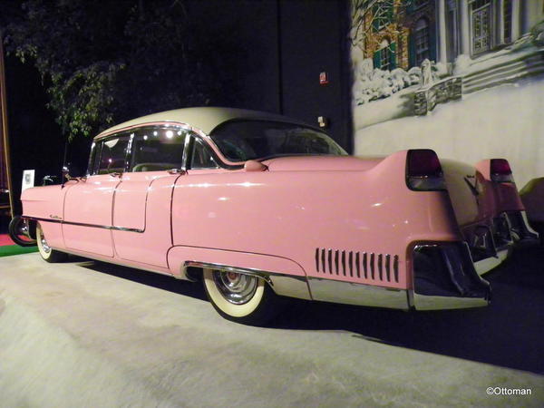 Elvis Presley Automobile Museum. Pink 1955 Cadillac Fleetwood which he bought for his mother, Gladys. One of the few cars Elvis never sold