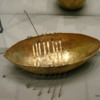 Dublin, National Museum of Ireland, Archaeology -- Minature Gold Boat from the Broighter Hoard, 100 BC