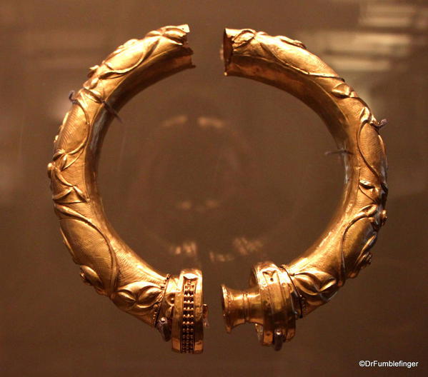 Dublin, National Museum of Ireland, Archaeology -- Gold from the Broighter Hoard, 100 BC
