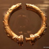 Dublin, National Museum of Ireland, Archaeology --  Gold  from the Broighter Hoard, 100 BC