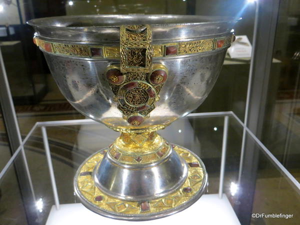 Dublin, National Museum of Ireland Archaeology -- Silver chalice, 9th century, Tipperary