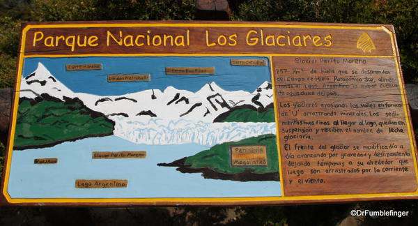 Glacieres National Park (Perito Merino Glacier). First view of glacier