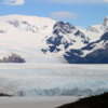Glacieres National Park (Perito Merino Glacier).  First view of glacier