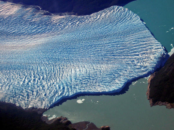 Aerial view of Perito Moreno Glacier, Courtesy Wikimedia/Marianocecowski