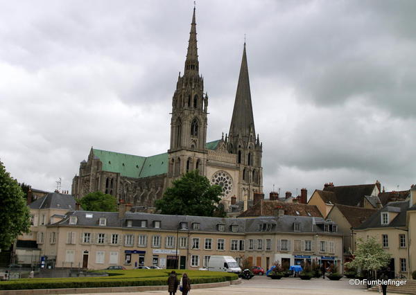 Main approache to Chartres Cathedral