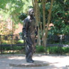 Statue of 13 year old Elvis, at Birthplace