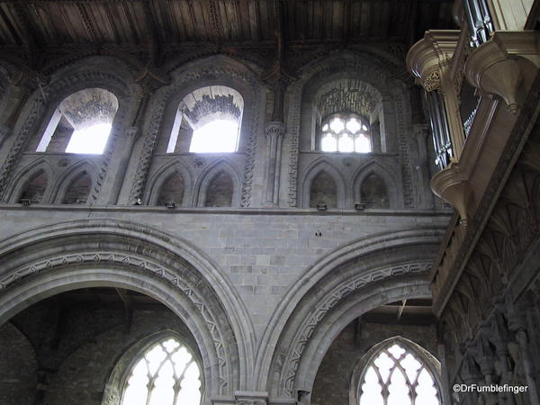 Details of arches and windows, St. David Cathedral, Wales
