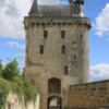 Clocktower entrance to Chinon Palace grounds