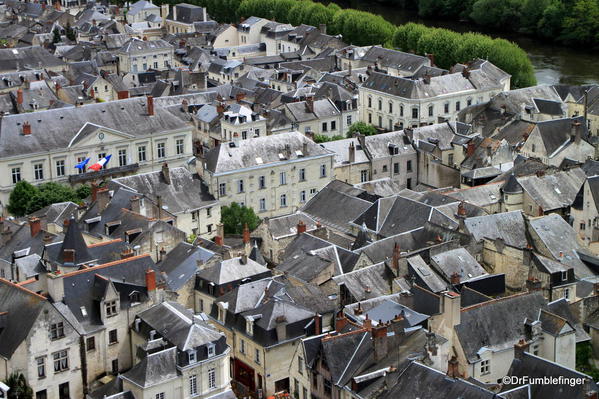 View of Chinon from fortress
