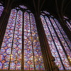 The long stained-glass windows of Sainte-Chapelle