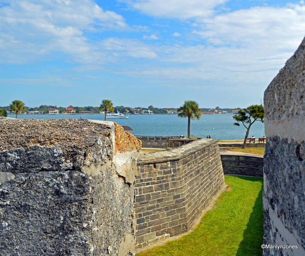 Castillo de San Marcos was originally constructed by the Spanish between 1672 and 1695