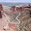 Colorado National Monument. Road from West Entrance