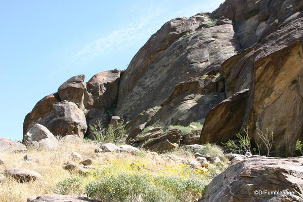 Rocks adjoining Tahquitz Canyon