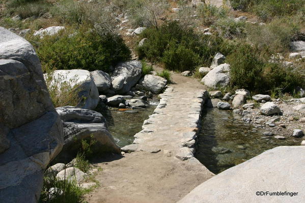 Tahquitz Canyon Trail has great bridges over the stream