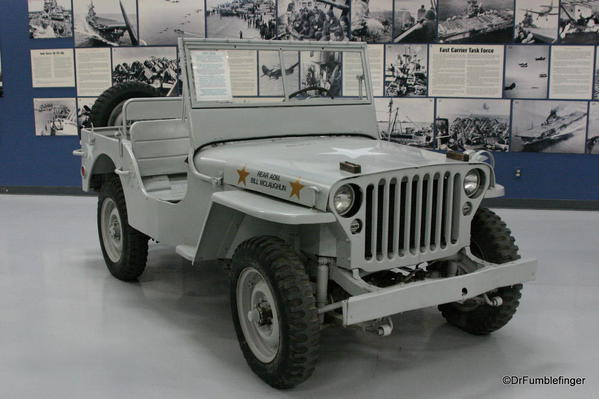 Palm Springs Air Museum. Jeep belonging to Read Admiral McLaughlin