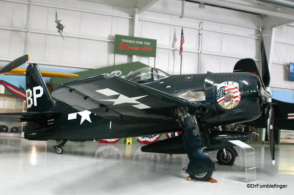 Palm Springs Air Museum. Grumman F8F Bearcat aircraft (Bob's Bear)