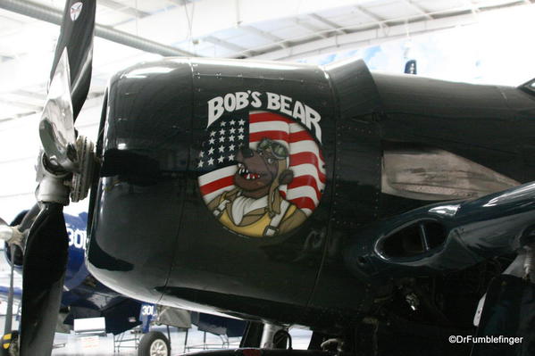 Palm Springs Air Museum. Grumman F8F Bearcat aircraft (Bob's Bear)