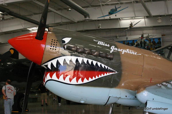 Palm Springs Air Museum. Curtiss P-40 Warhawk (Kittyhawk) aircraft