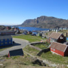 Looking down towards Sisimiut harbour, Greenland