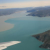 Flying in over the c.100 mile long Sondre Stromfjord, Greenland