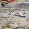 Aerial view of Kangerlussuaq from a light aircraft.: I was taken up to see the pilot's capacity to do aerial goose surveys and transects for us in future.