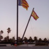 Flags of Spain and Comunidad de Valencia