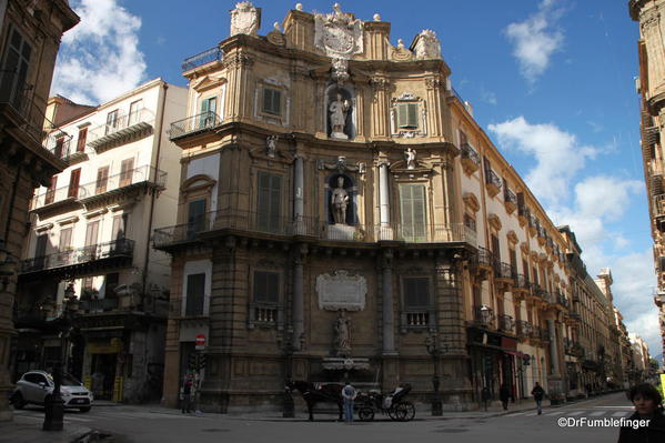 One of the Four Corners (Quattro Canti), the heart of Old Palermo