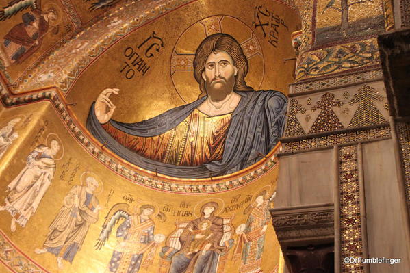 Mosaics at Monreal cathedral, Palermo