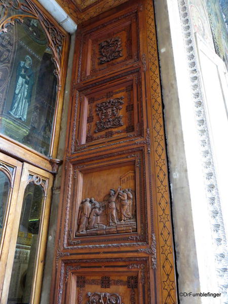 Cappella Palantina, Palermo, Sicily. Entry door