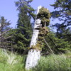 Louise Island, Haida Gwaii, Skedans Village Eagle Mortuary Pole